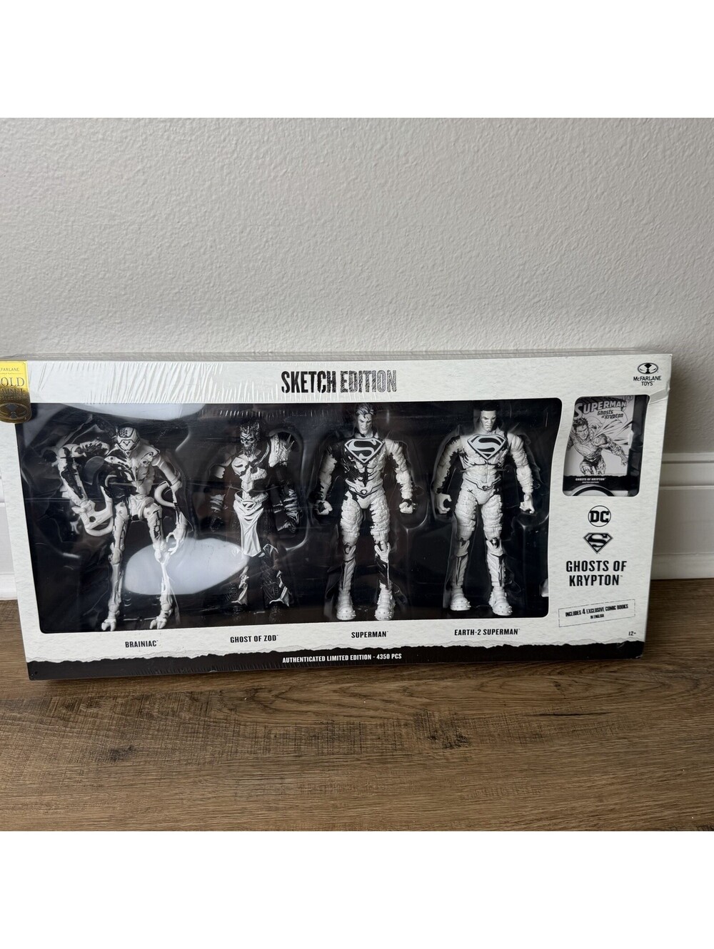 McFarlane DC Gold Label Ghosts of Krypton Sketch Edition 4-Pack Superman 4350